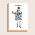 Anish Kipper – illustrated portrait greeting card, front