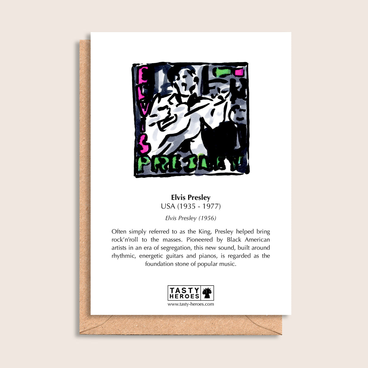 Elvis Parsley – biographical note and Elvis Presley artwork, reverse