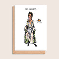 FKA Twiglets – illustrated portrait greeting card, front