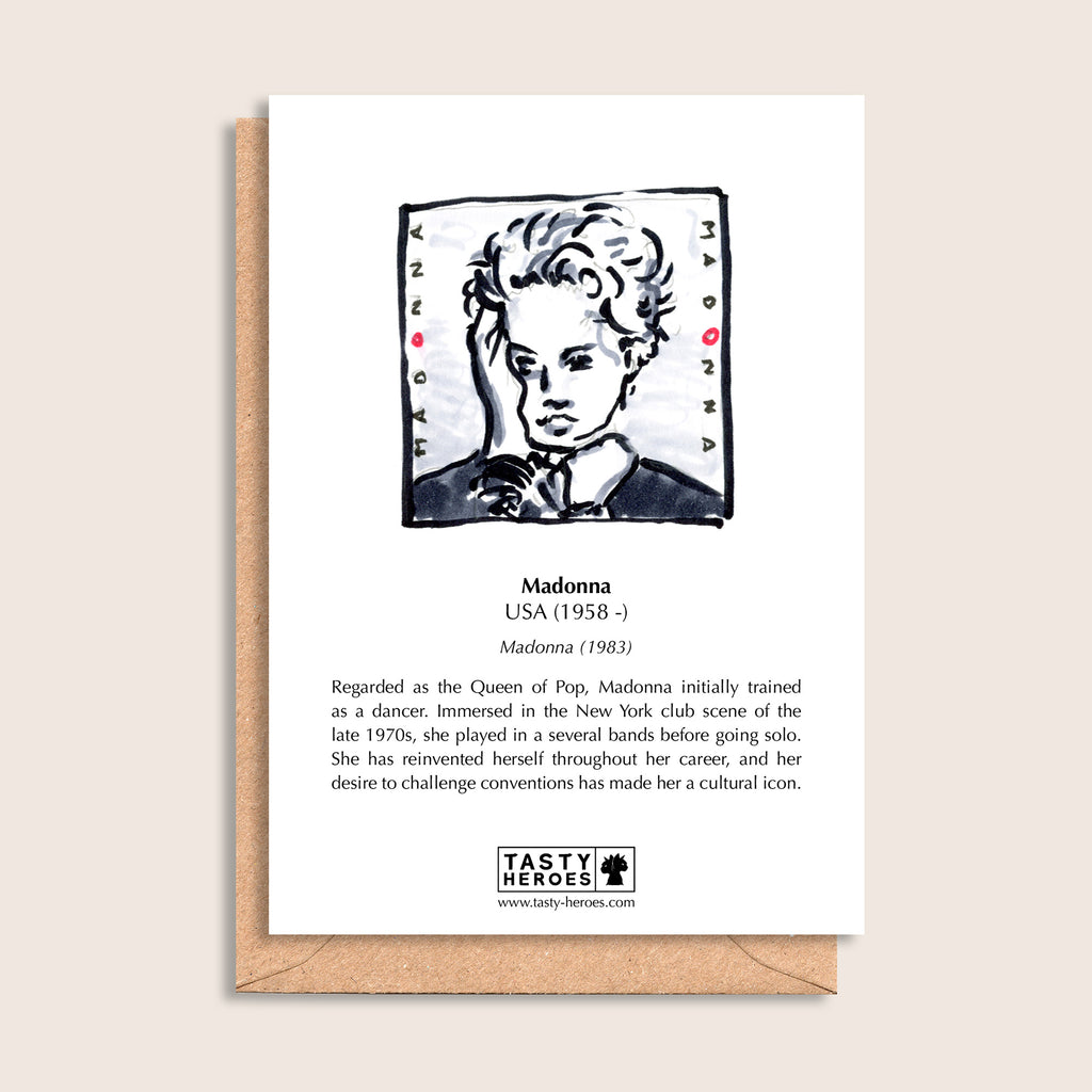 Madonna Kebab – biographical note and Madonna artwork, reverse