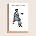 Marc Chargrilled Steak – illustrated portrait greeting card, front