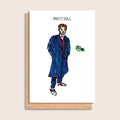 Matt Dill – illustrated portrait greeting card, front