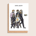 Primal Bream – illustrated portrait greeting card, front