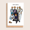 Simply Bread – illustrated portrait greeting card, front