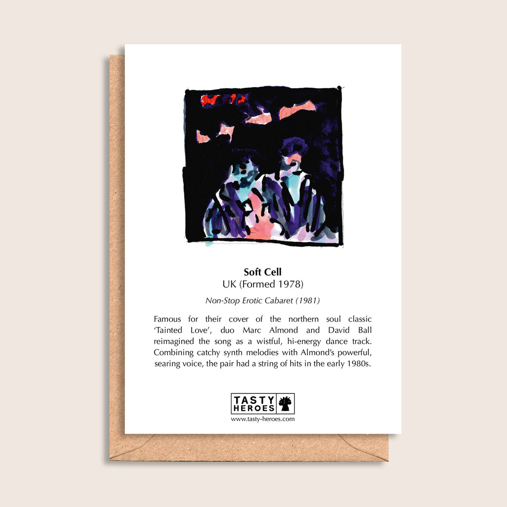 Soft Celery – biographical note and Soft Cell artwork, reverse