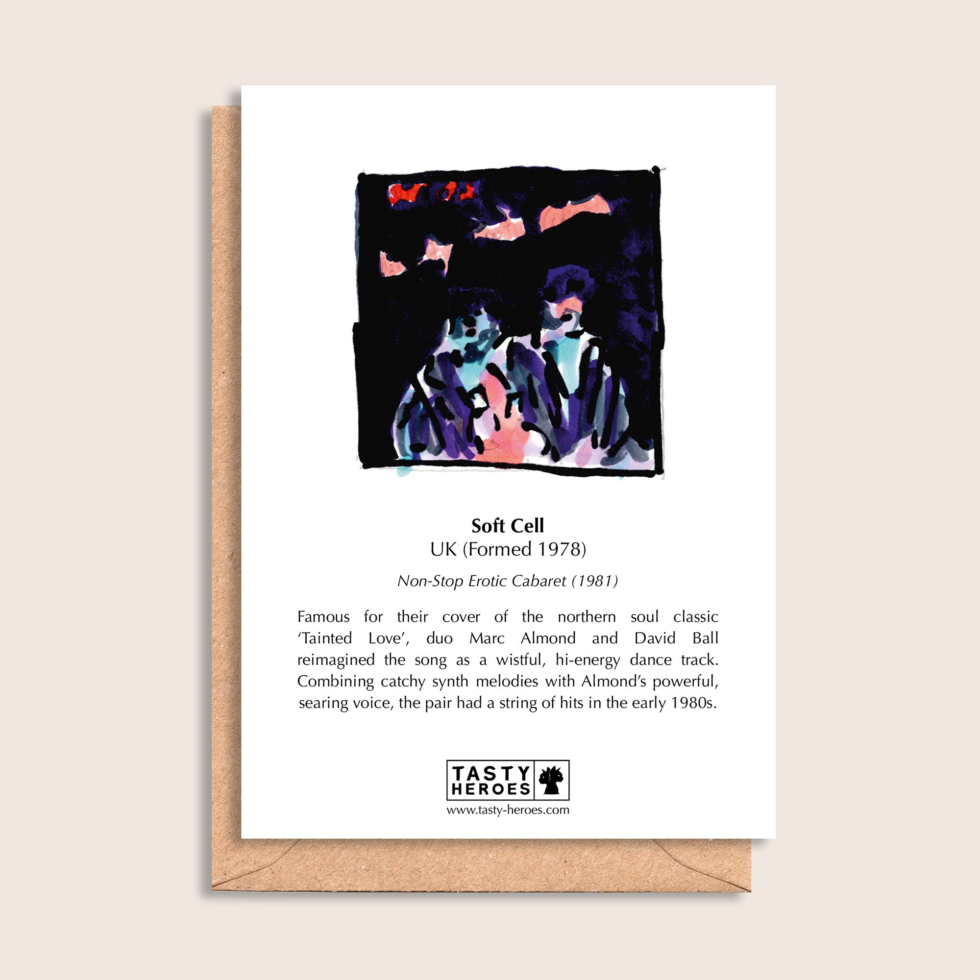 Soft Celery – biographical note and Soft Cell artwork, reverse