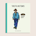 Tasty Actors – illustrated pocket book cover featuring Johnny Crepe, by Marcus Agerman Ross
