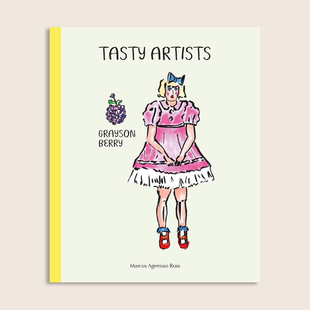 Tasty Artists – illustrated pocket book cover featuring Grayson Berry, by Marcus Agerman Ross