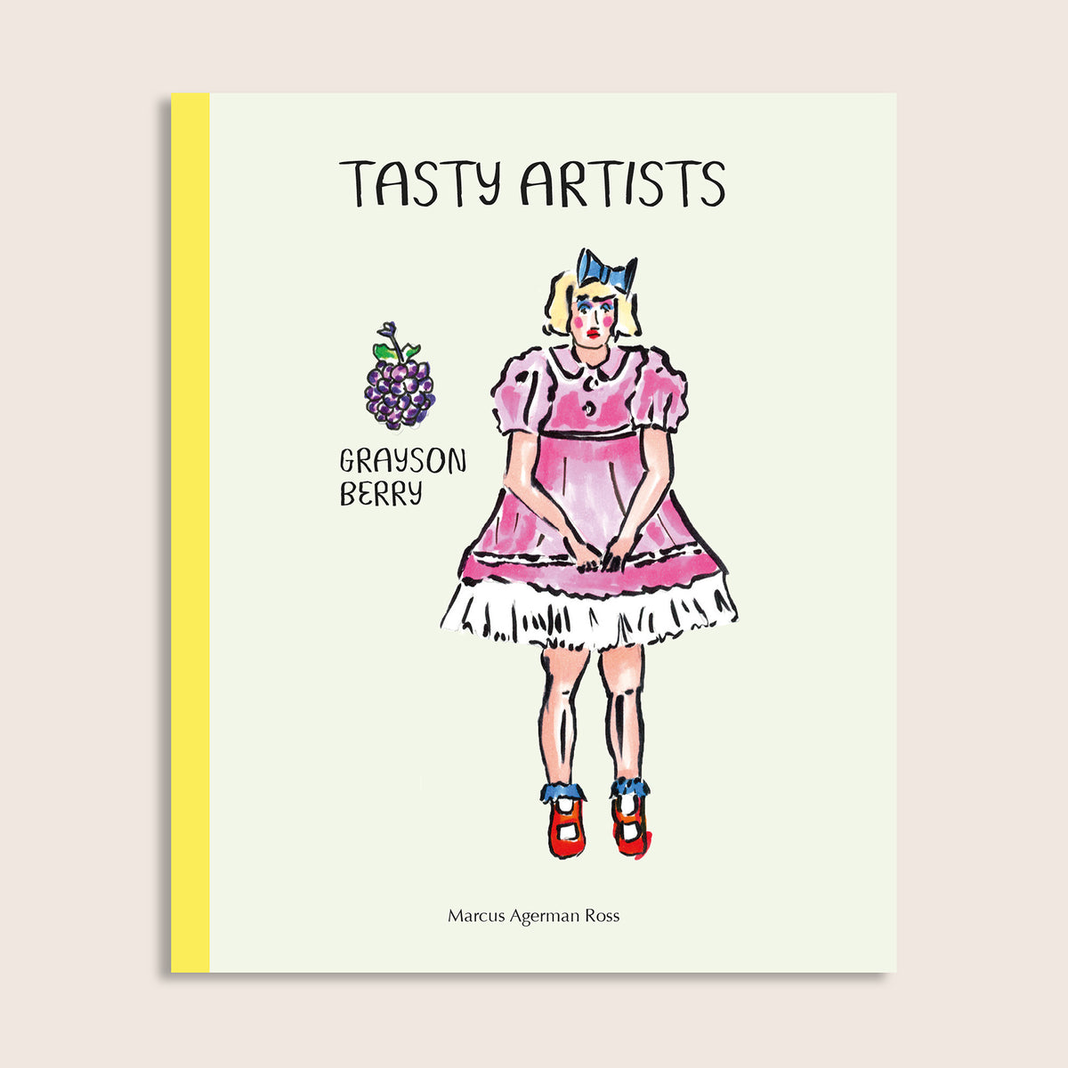 Tasty Artists – illustrated pocket book cover featuring Grayson Berry, by Marcus Agerman Ross