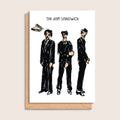 The Jam Sandwich – illustrated portrait greeting card, front